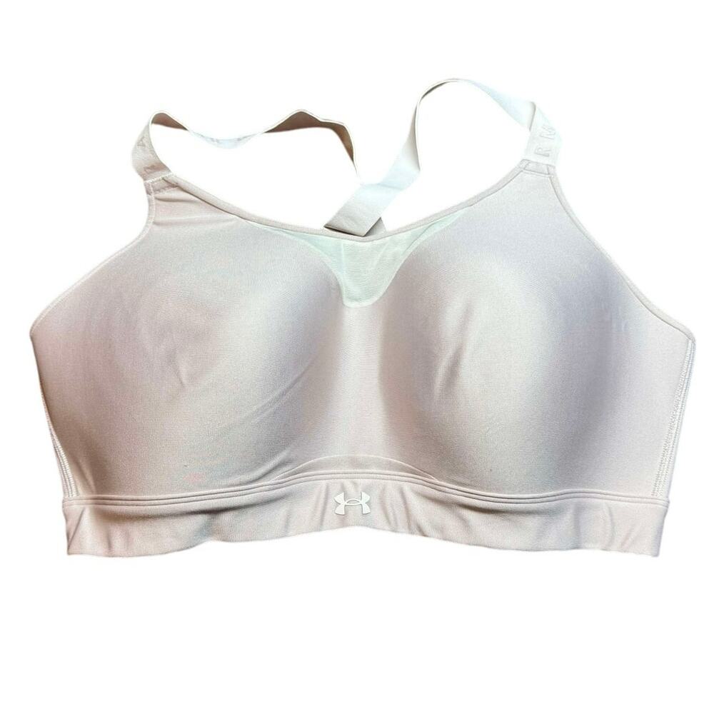 Under Armour Women's UA Infinity Light Pink High Sports Bra Size 2XL - Picture 2 of 11